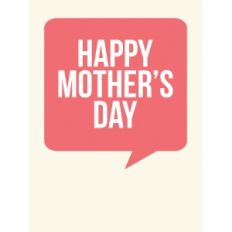 happy mother's day 3x4 quote card