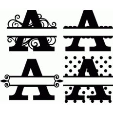 'a' monogram