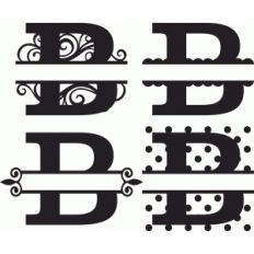'b' monogram