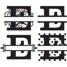 'e' monogram