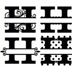 'h' monogram