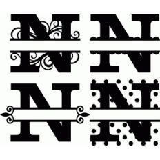 'n' monogram