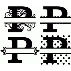'p' monogram