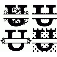 'u' monogram