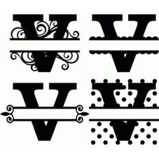 'v' monogram