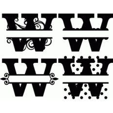 'w' monogram
