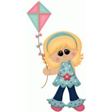 spring girl w kite