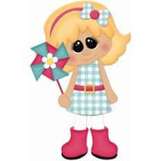 spring girl w pinwheel