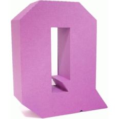 3d square letter block q