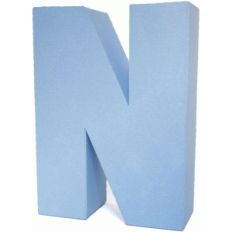 3d square letter block n