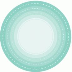 set of stitched nested circles