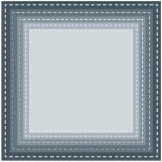 set of stitched nested squares