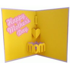 i love mom pop-up card