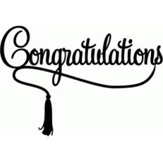 congratulations with tassel