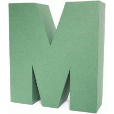 3d square letter block m