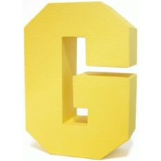 3d square letter block g