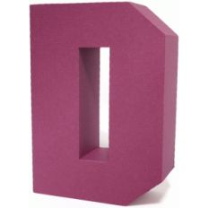 3d square letter block d