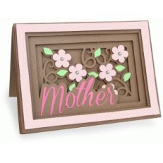 mother shadow box card