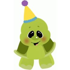 birthday turtle w hat