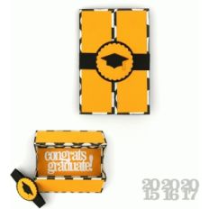 hidden box gatefold card graduation