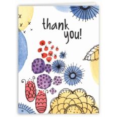 wildflower garden thank you card