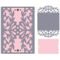 ornate floral gatefold card