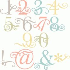 flourish number set