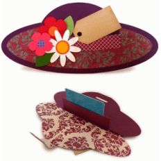 hat shaped gift card holder