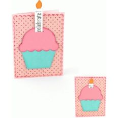 a2 sliding candle cupcake card
