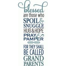 blessed are grandparents phrase