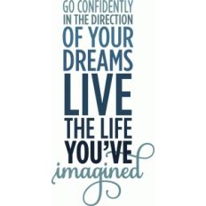go confidently in direction of dreams phrase