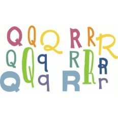 handwriting letter sets - qr