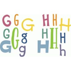 handwriting letter sets - gh