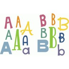 handwriting letter sets - ab