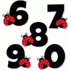 ladybug numbers 6 7 8 9 0