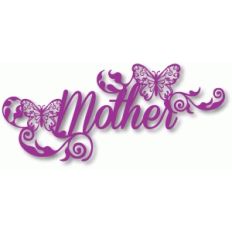 mother butterfly flourish