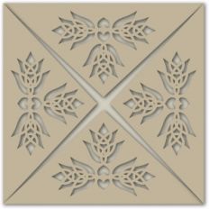 folk art flower card wrap
