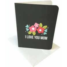i love you  mom a2 card