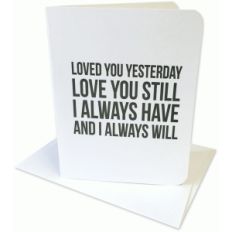 loved you yesterday a2 card