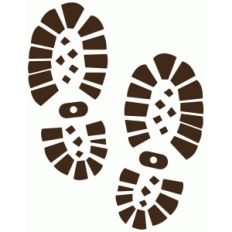 hiking boot prints