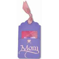 mother's day gift card pocket tag