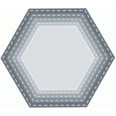nested stitched hexagons