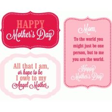 3 print and cut mother's day labels