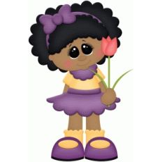 girl w flower for mom