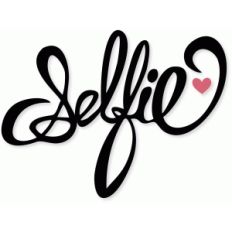 cursive 'selfie'