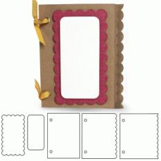 5x7 double scallop album