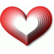 nested puffy hearts