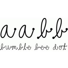 bumble bee dot font