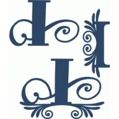 flourish monogram set - i