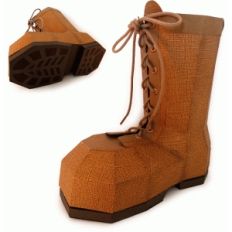 combat boot 3d box
